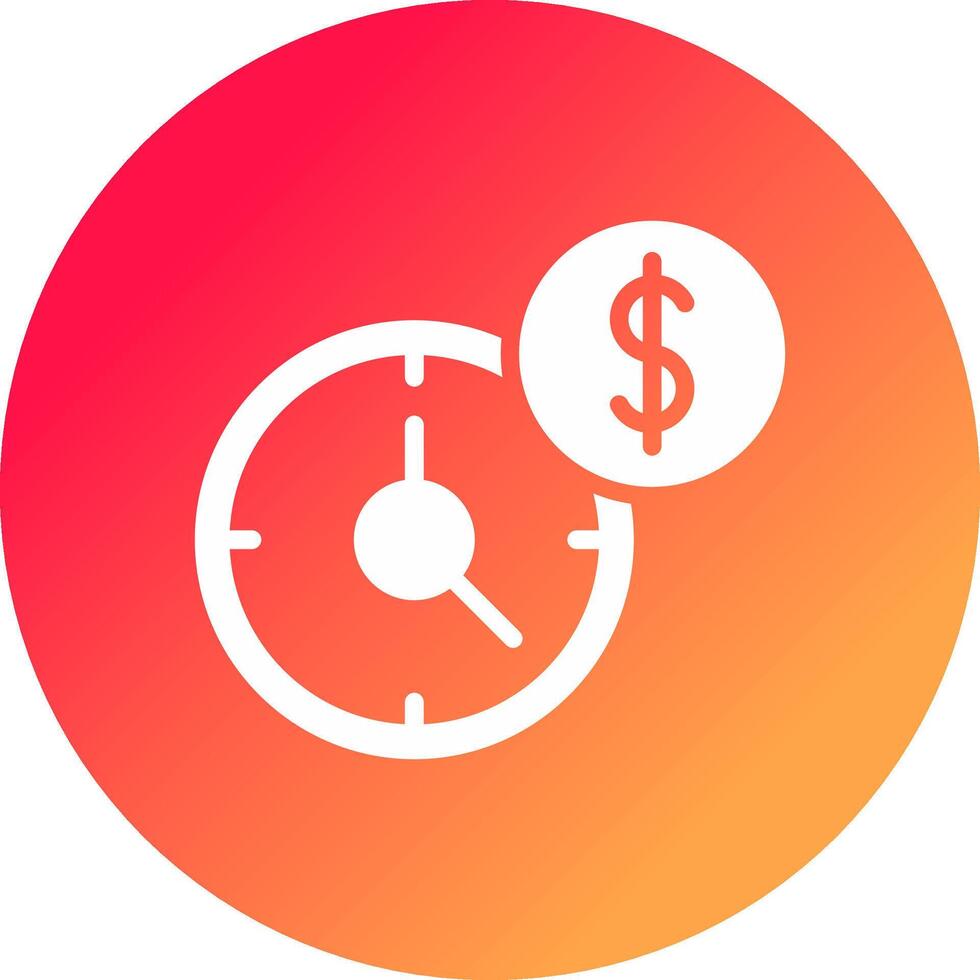hora es dinero creativo icono diseño vector