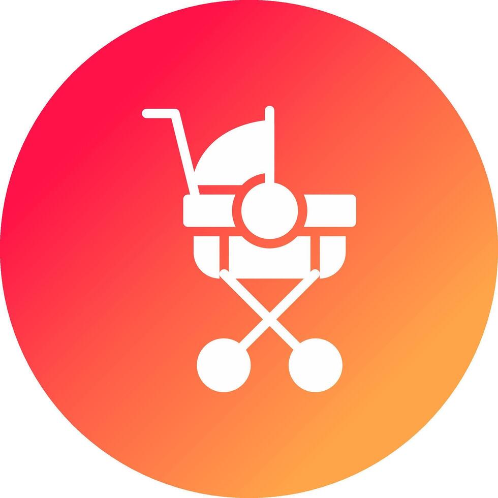 Stroller Creative Icon Design vector