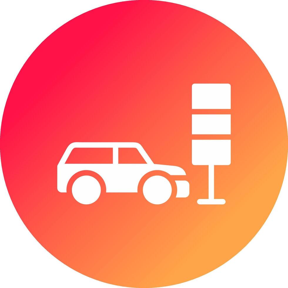 Taxi Signal Creative Icon Design vector