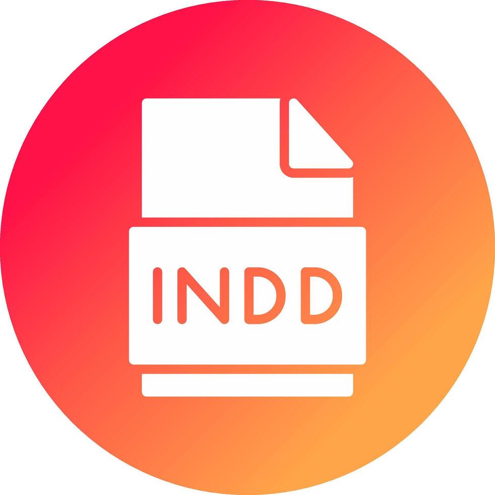 Indd File Creative Icon Design vector