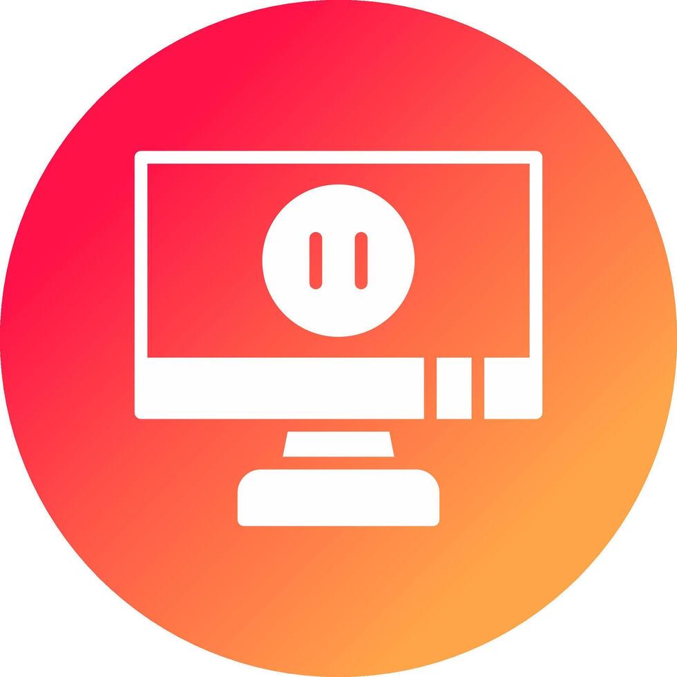 Pause Creative Icon Design vector