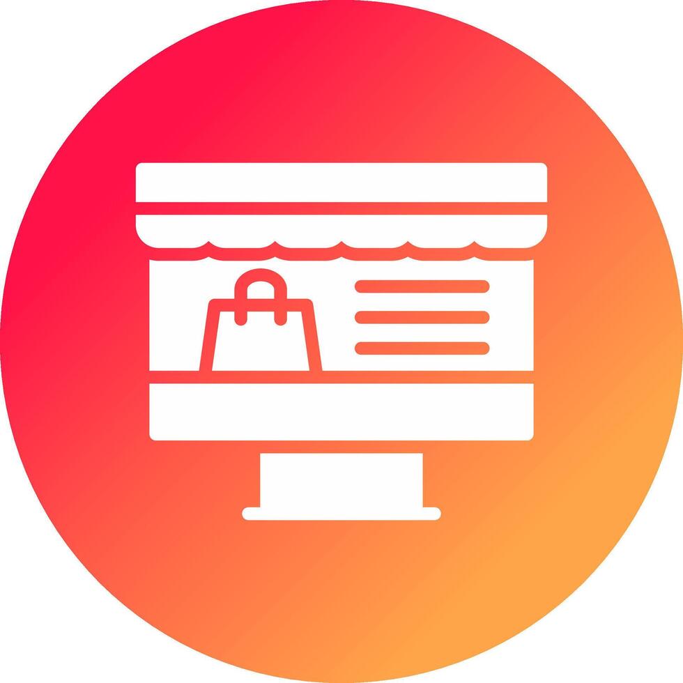 Online Shopping Creative Icon Design vector