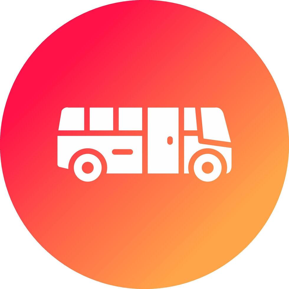 School Bus Creative Icon Design vector