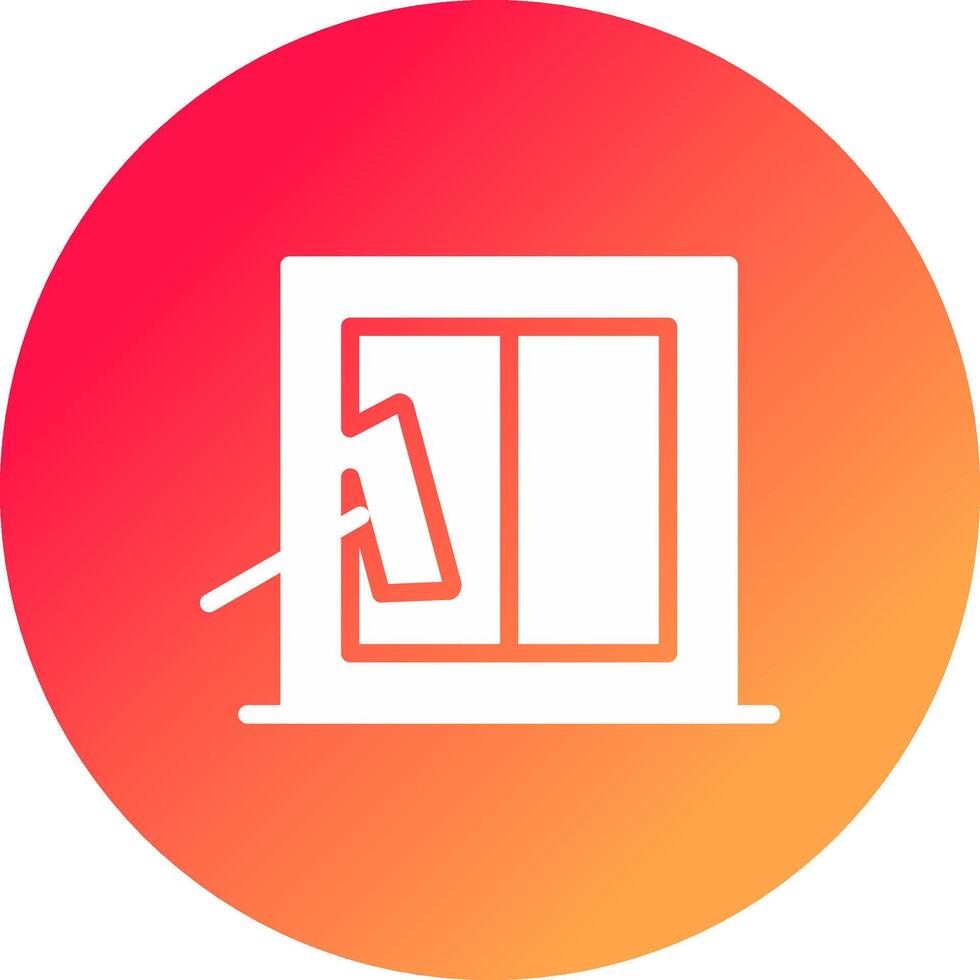 Glass Cleaning Creative Icon Design vector