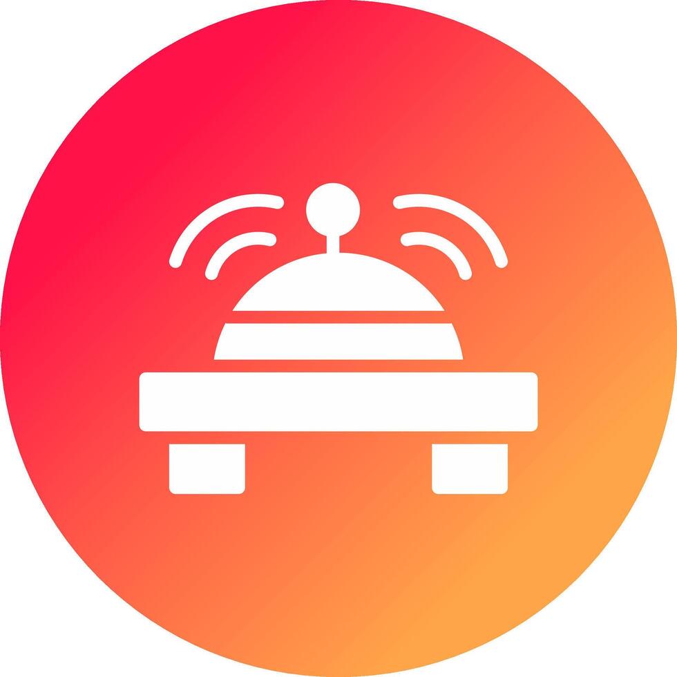 Reception Bell Creative Icon Design vector