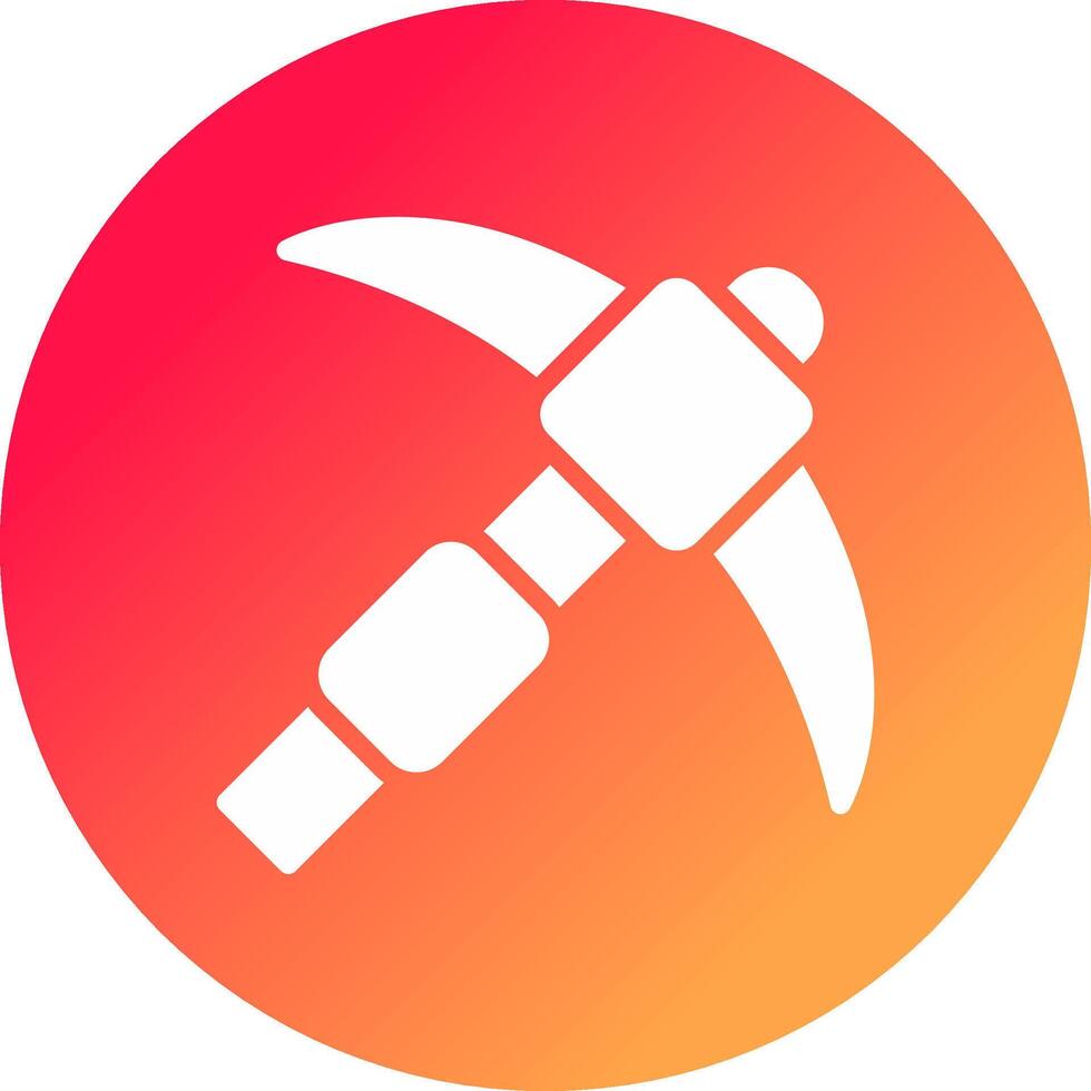 Pickaxe Creative Icon Design vector