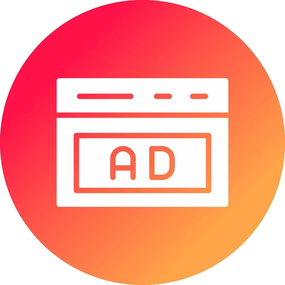 Native Advertising Creative Icon Design vector