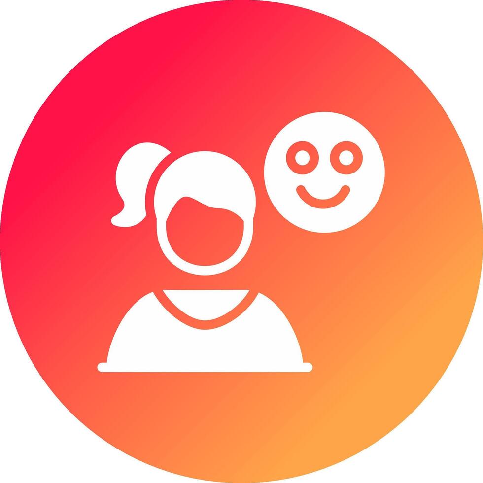 Happy Creative Icon Design vector