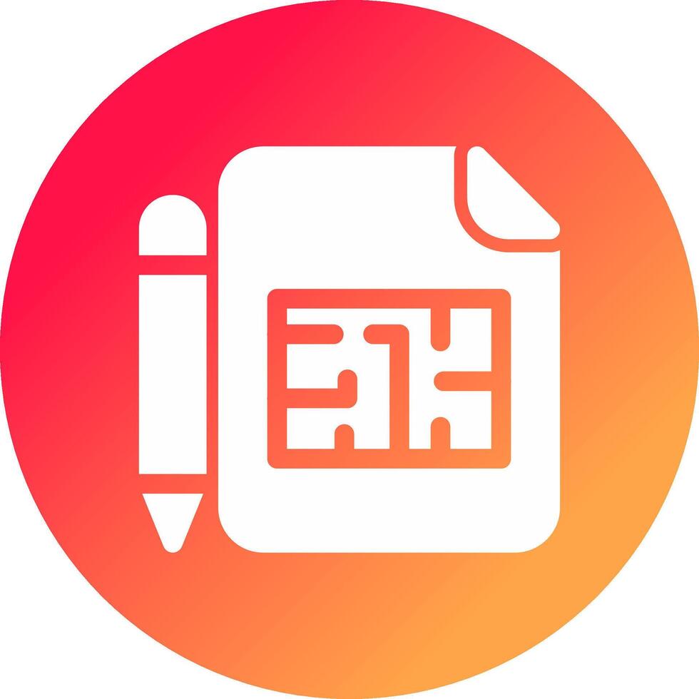 Blueprint Creative Icon Design vector
