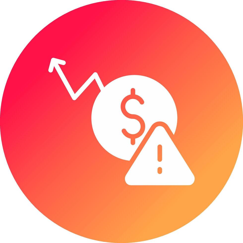 Macroeconomic Risk Creative Icon Design vector