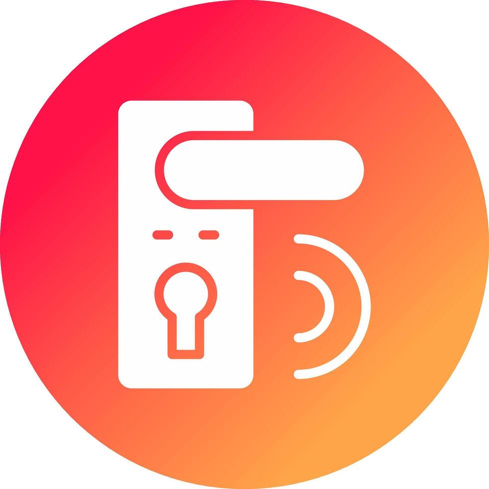 Door Lock Creative Icon Design vector