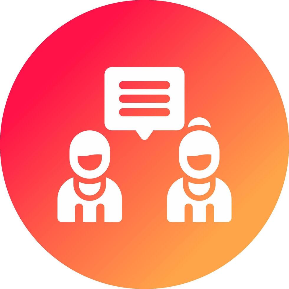 Discuss Creative Icon Design vector