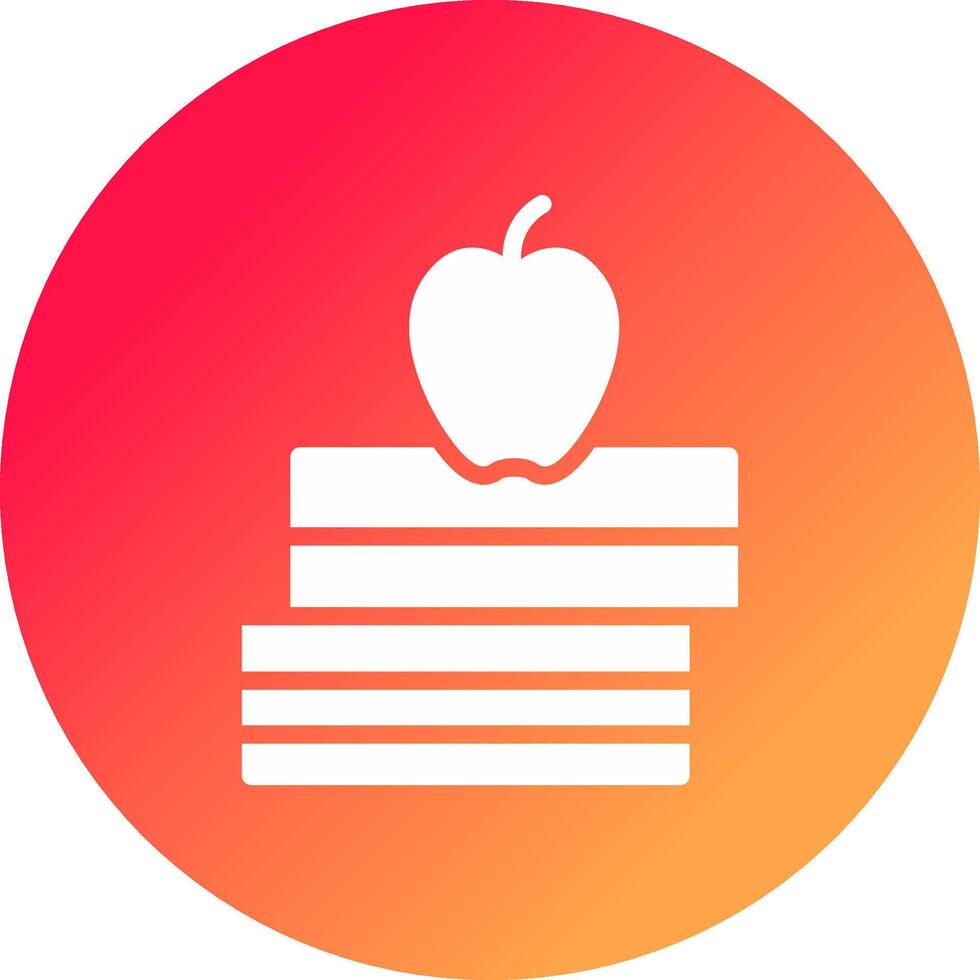 Stack Of Books Creative Icon Design vector
