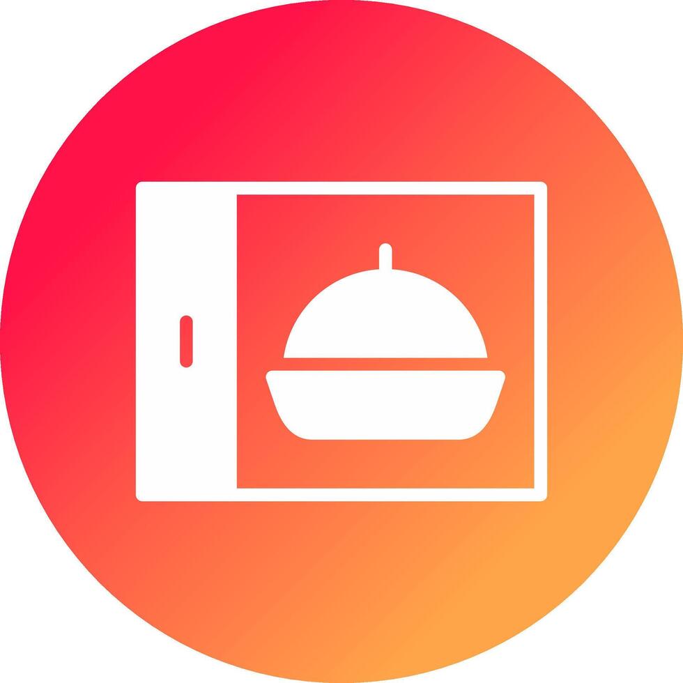 Glyph Gradient Circle Design vector
