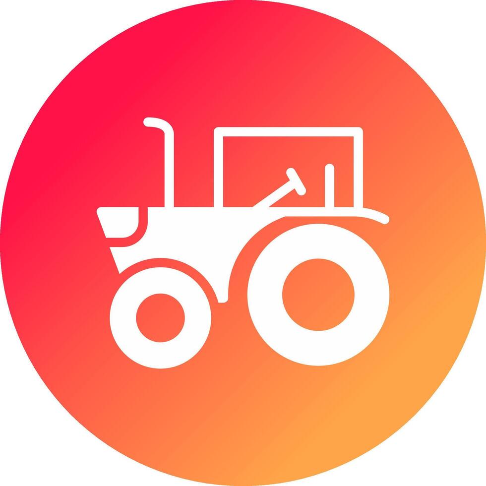 Tractor Creative Icon Design vector