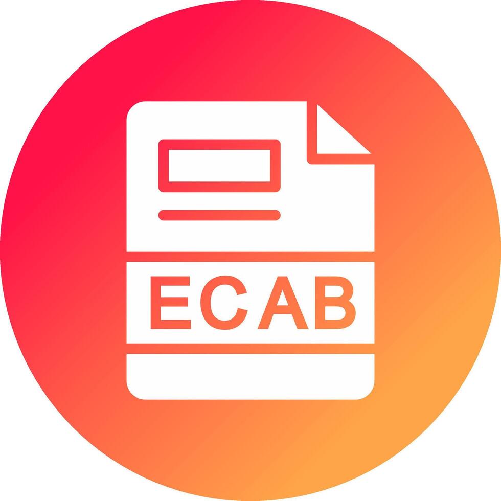 ECAB Creative Icon Design vector