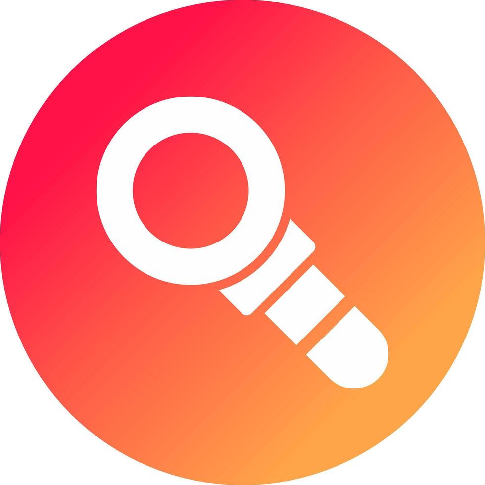 Magnifying Glass Creative Icon Design vector