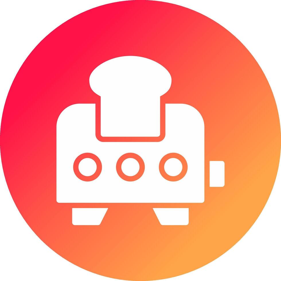 Toaster Creative Icon Design vector