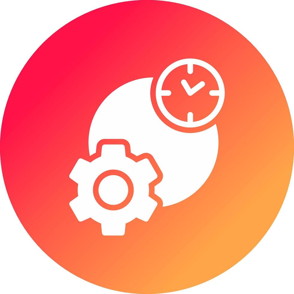 Work Time Creative Icon Design vector