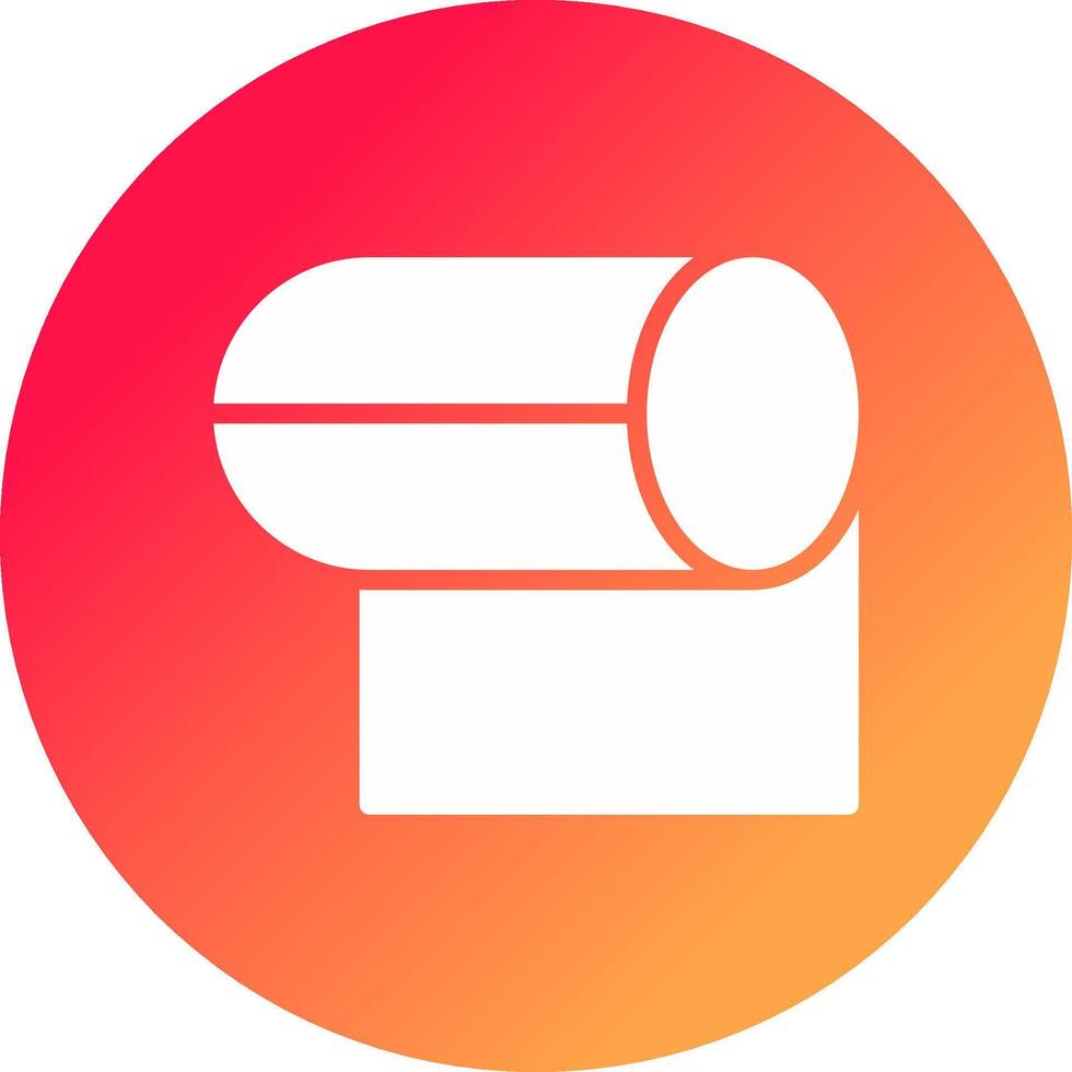 Tissue Roll Creative Icon Design vector