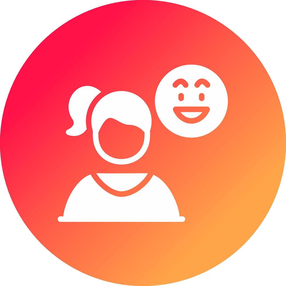 Excited Creative Icon Design vector