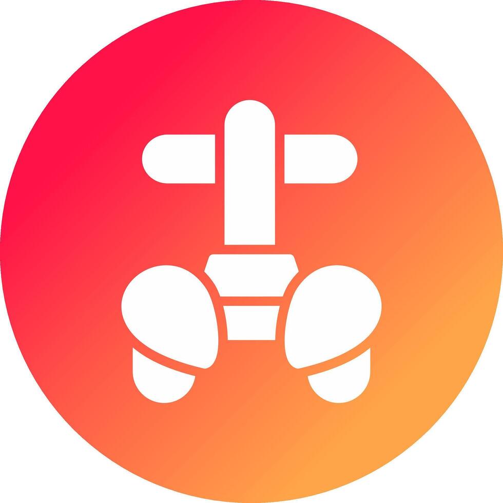 Police Segway Creative Icon Design vector
