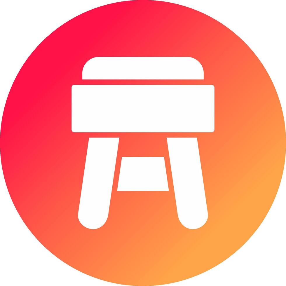 Stool Creative Icon Design vector