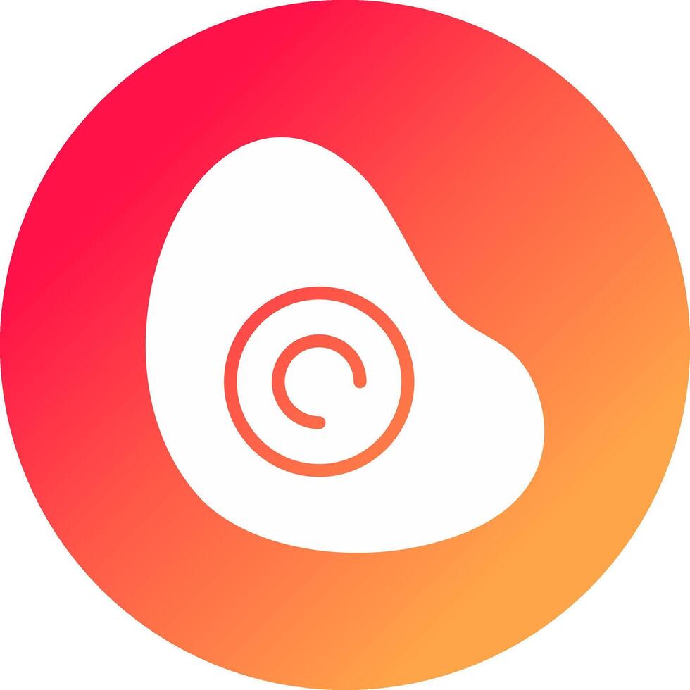 Fried Egg Creative Icon Design vector