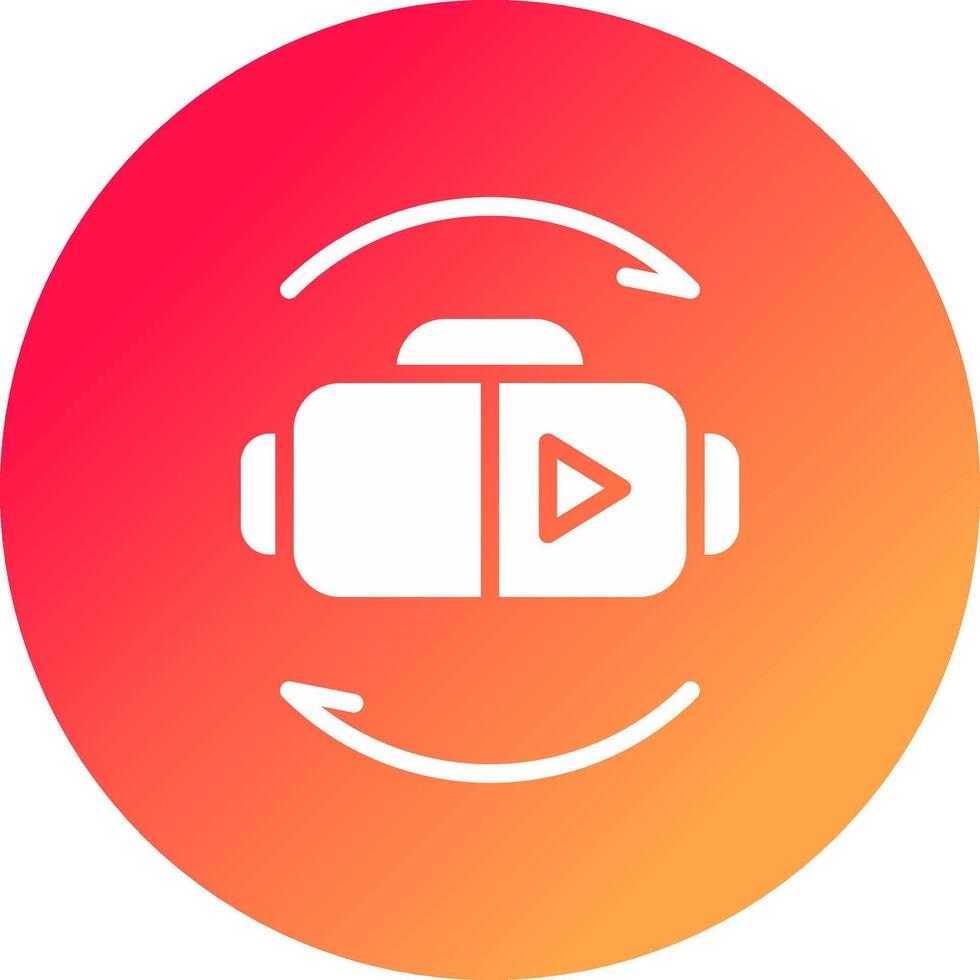 Virtual Reality Creative Icon Design vector