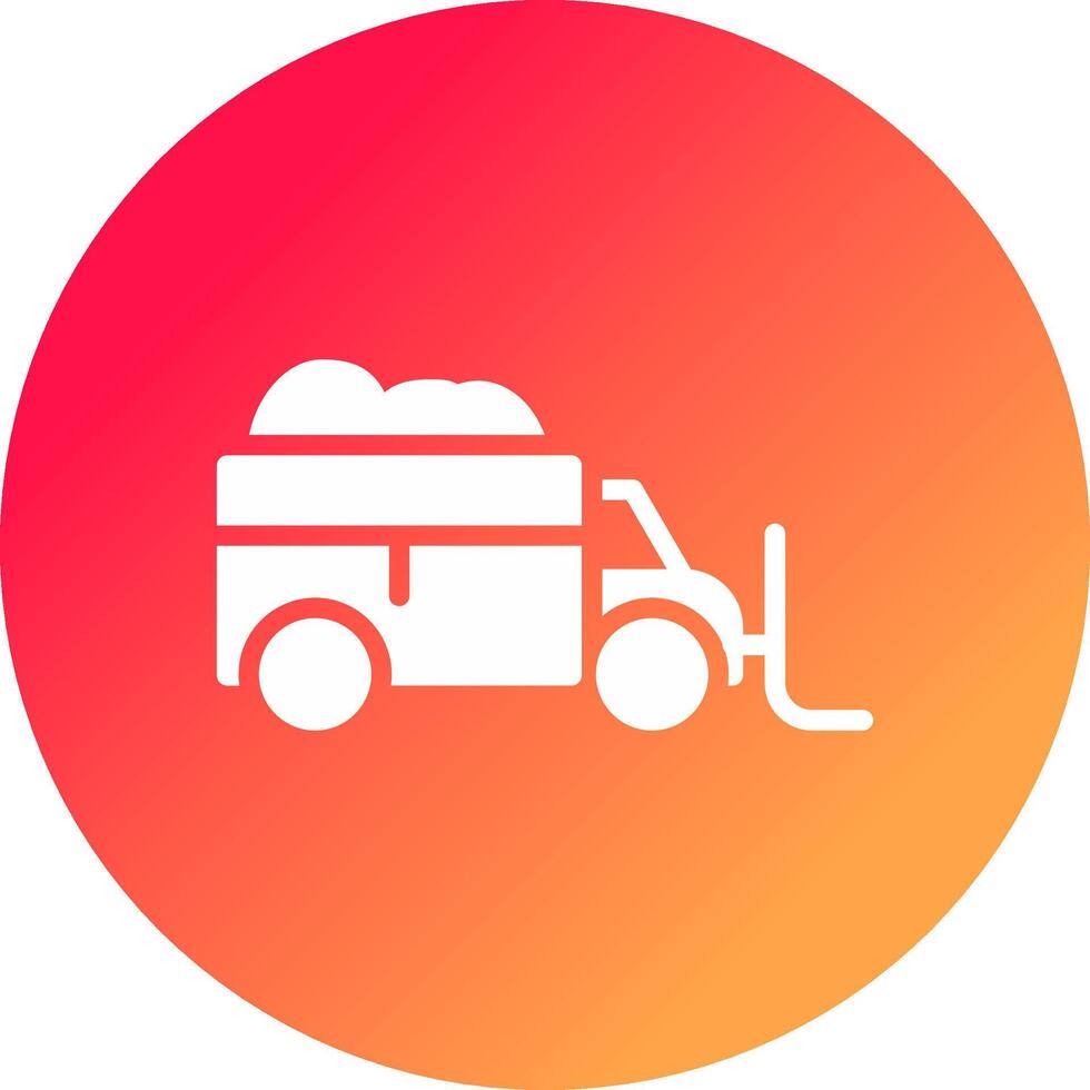 Snowplow Creative Icon Design vector