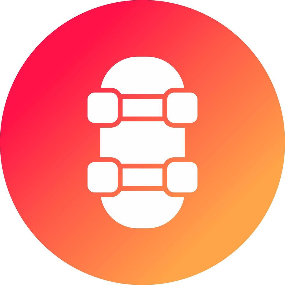 Skateboard Creative Icon Design vector
