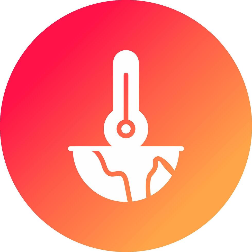 Global Warming Creative Icon Design vector
