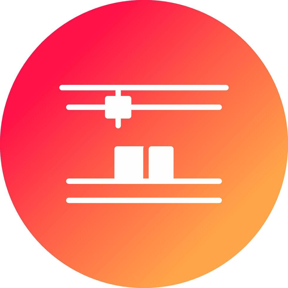 3D Printing Creative Icon Design vector