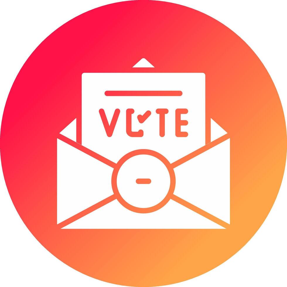 votar diseño de icono creativo vector