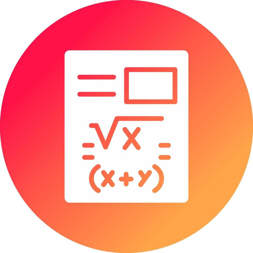 Maths Creative Icon Design vector