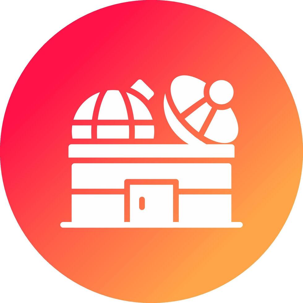 diseño de icono creativo del observatorio vector