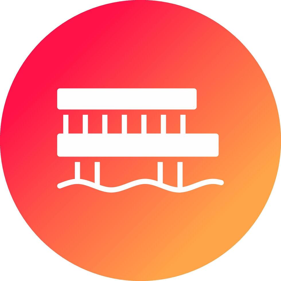 Pier Creative Icon Design vector