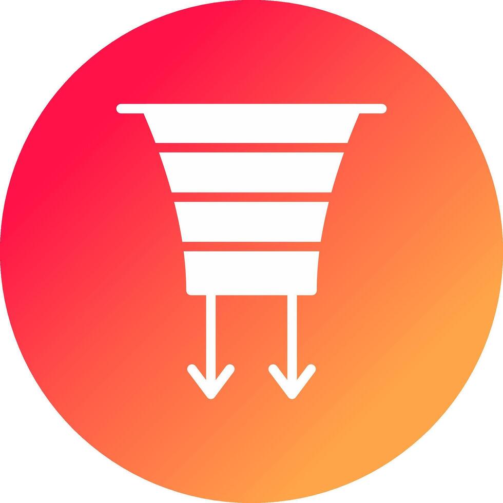 Funnel Creative Icon Design vector