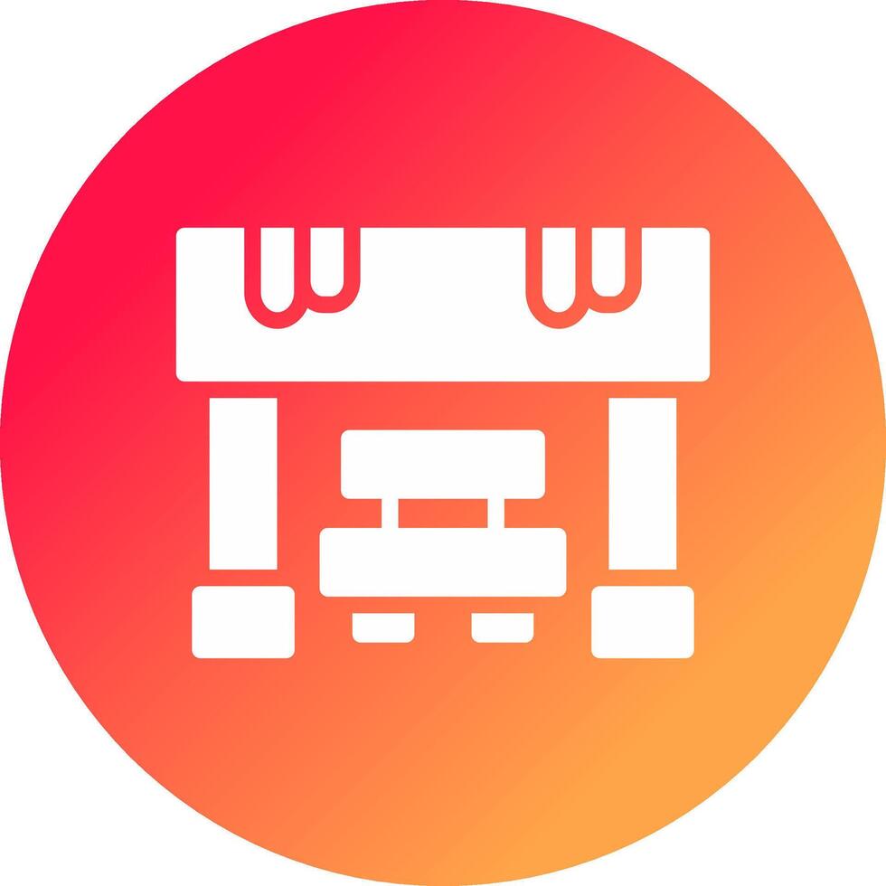 Bus Stop Creative Icon Design vector