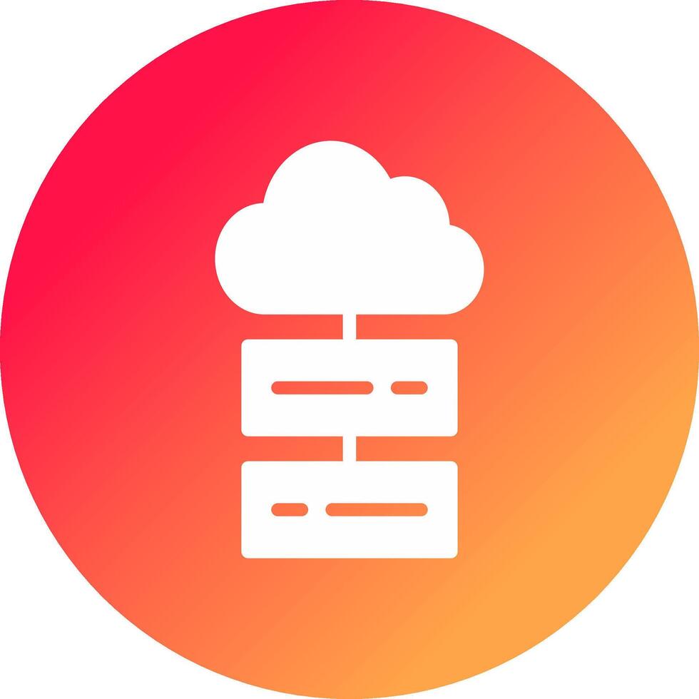 Cloud Storage Creative Icon Design vector