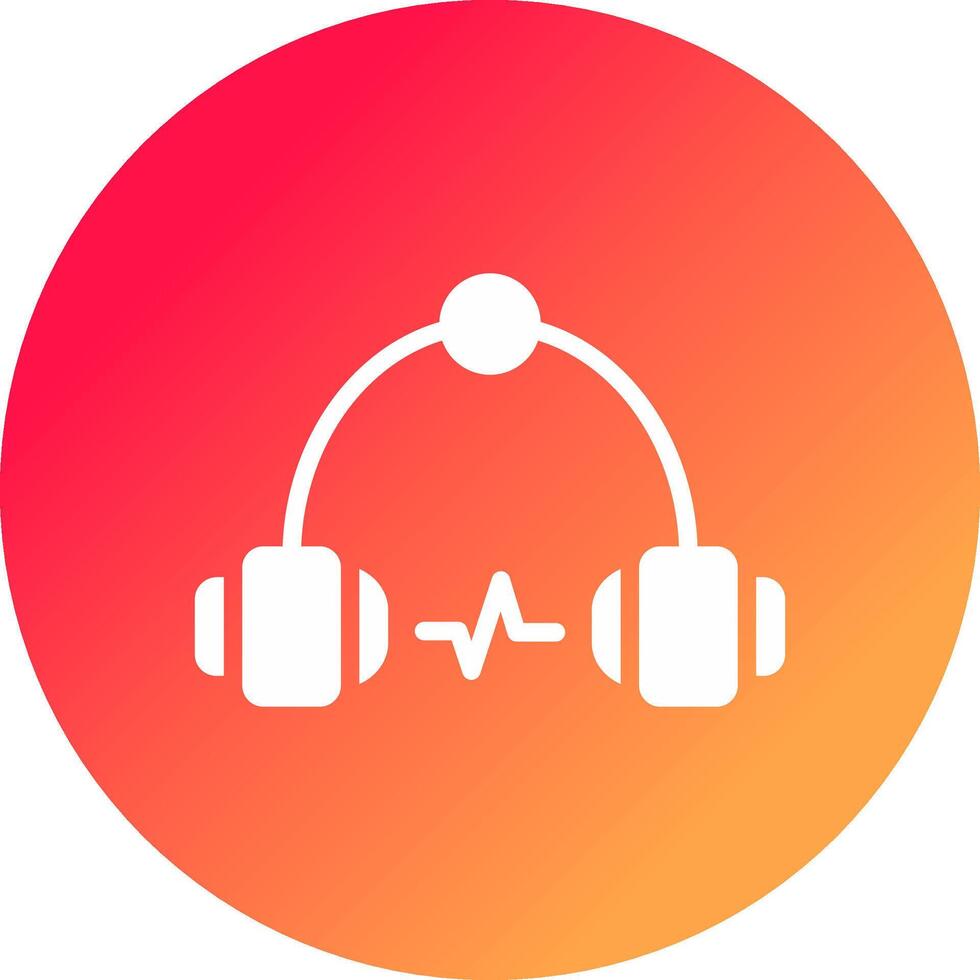 Headphone Creative Icon Design vector