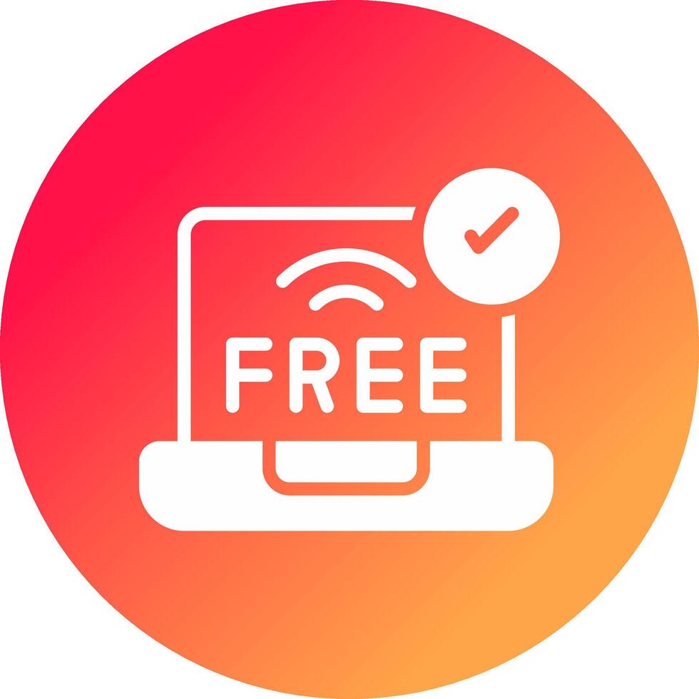 Free Wifi Creative Icon Design vector