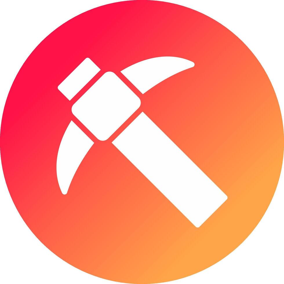 Pickaxe Creative Icon Design vector