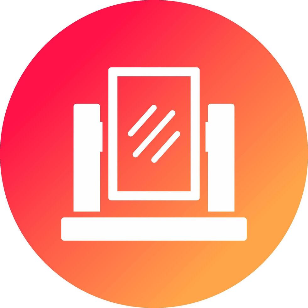 Glyph Gradient Circle Design vector