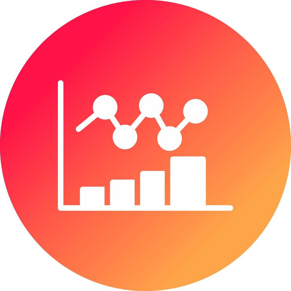 Bar Chart Creative Icon Design vector