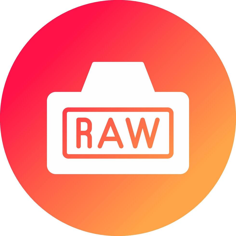 Raw Creative Icon Design vector