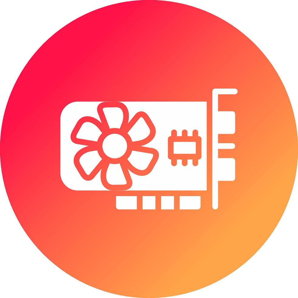Graphic Card Creative Icon Design vector