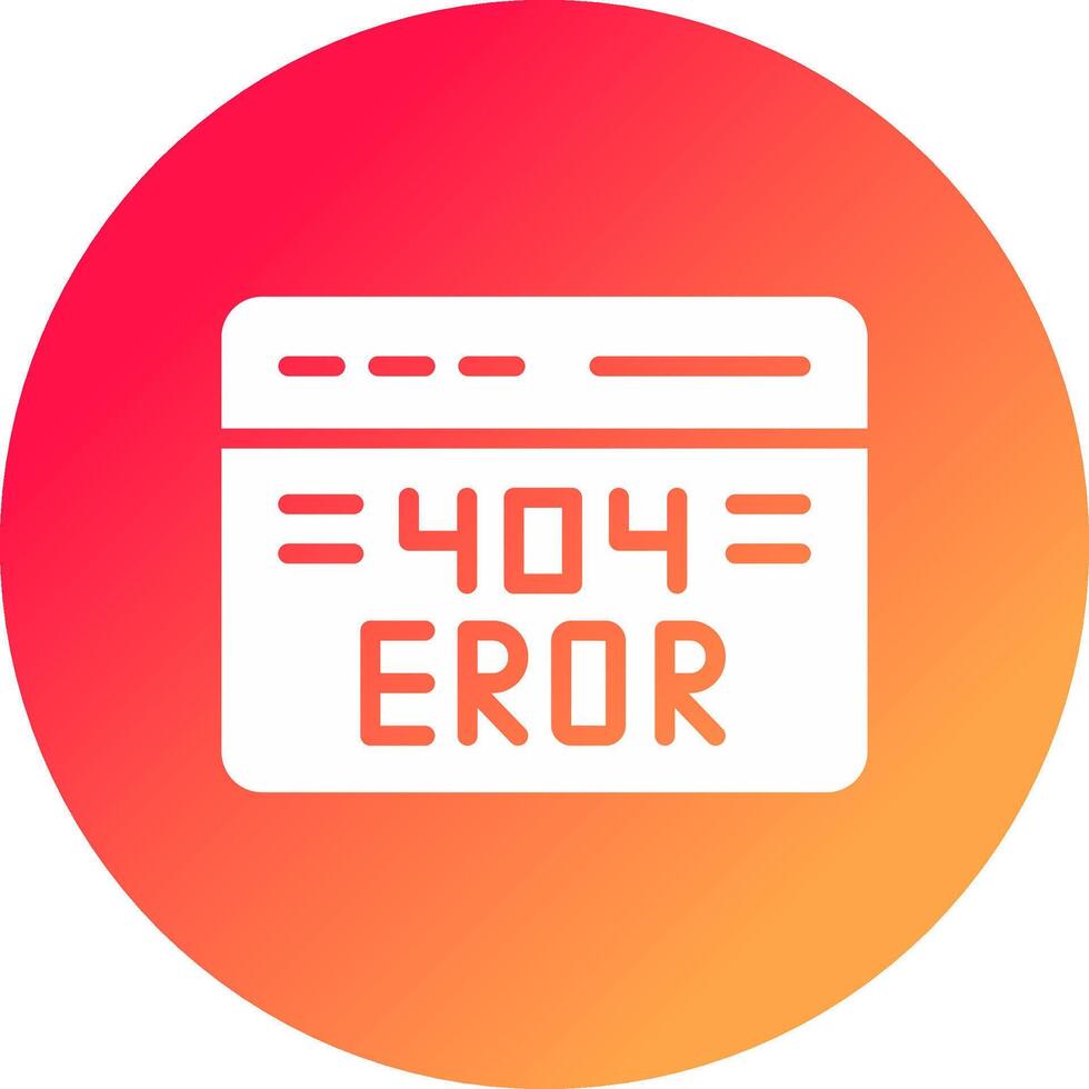 404 Error Creative Icon Design vector