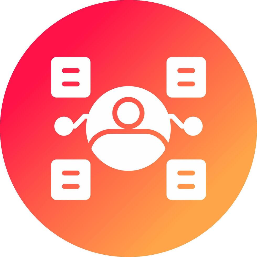 User Predictions Creative Icon Design vector