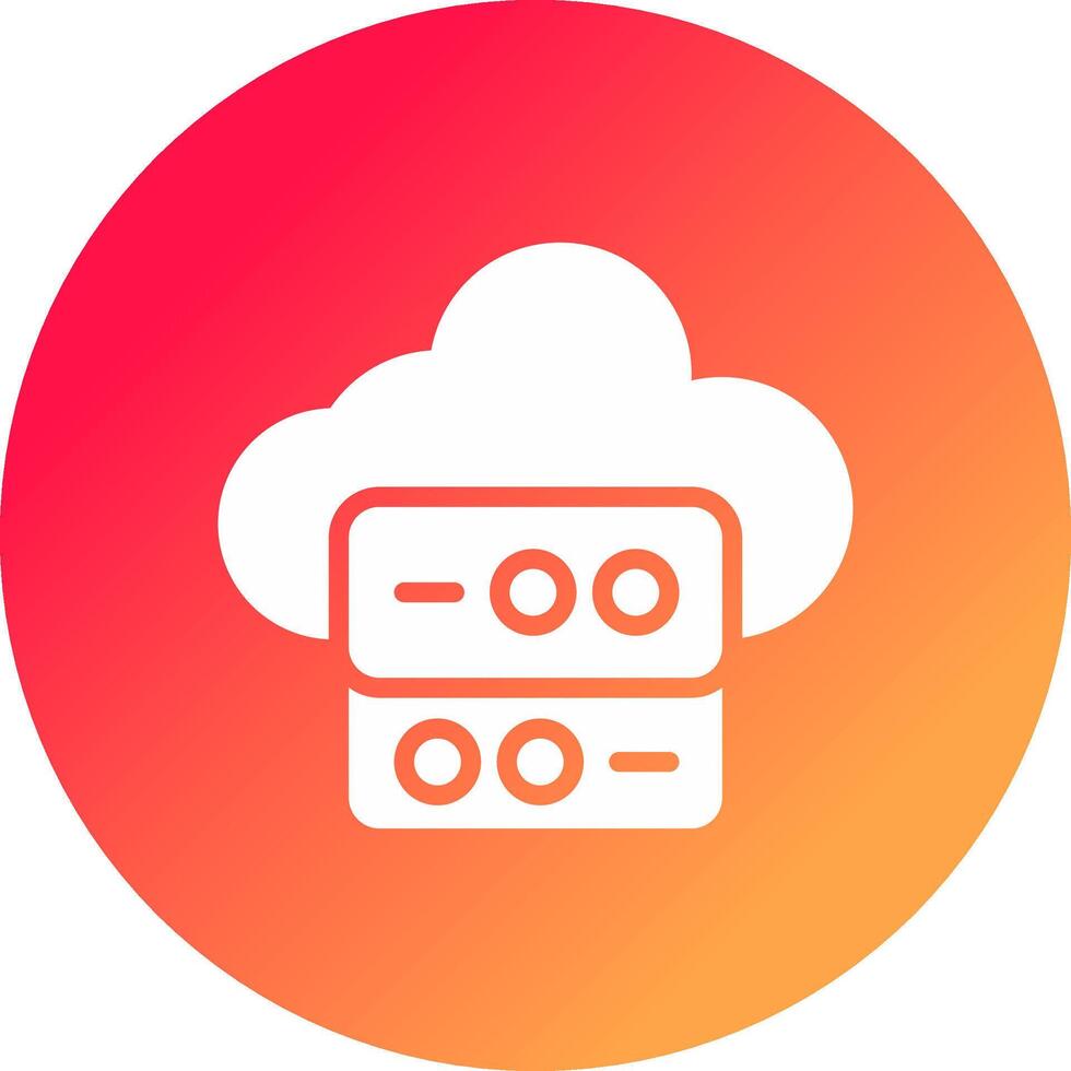 Cloud Data Creative Icon Design vector